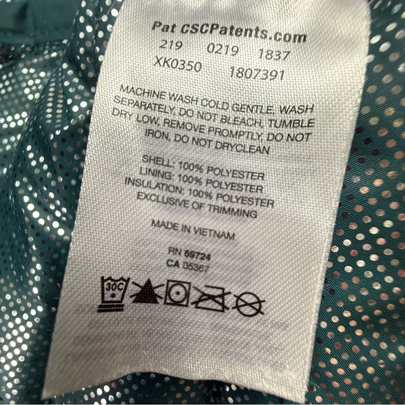 Columbia Junction Puffer Jacket Large Forest Green Omni Heat Womens Zip Up - Picture 6 of 11